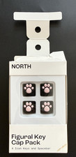 Cat Paw Keycap Set Pink Black 4 Keys Spacebar North MX Mechanical Keyboard North picture