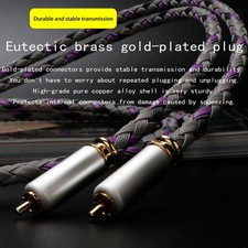Pair Hi-END Audio Cable RCA To XRL Connector Gold Plated Plug Interconnect Wires picture