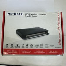 NETGEAR N750 WNDR4000 Dual-Band Gigabit WiFi N Router 4-Port USB WNDR4000-100NAS picture