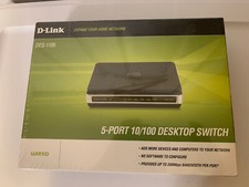 New D-Link Desktop DES-1105 5 Port 10/100 Fast Ethernet Network Switch picture