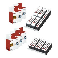 12Pk LTS PGI-220 CLI-221 PB/B/C/M/Y HY Compatible for Canon Pixma iP3600 Ink picture