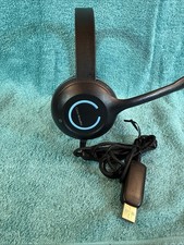 Cyber Acoustic AC-5008 Headset Via USB Connection - Black And Blue Colour picture