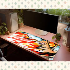 Pokemon Charizard Flamethrower Desk Mat Mouse Pad Kanto Anime Gaming Large picture