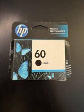 HP 60 Black Ink Cartridge Genuine OEM CC640WN NOS EXPIRED 2015 Sealed picture