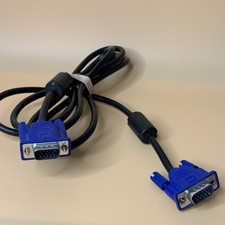 VGA/SVGA D-Sub Male to Male Monitor Cable Black Blue Connectors picture