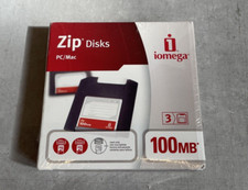 New Sealed - iomega Zip 100MB Disks - 3 Disks (PC/Mac) picture