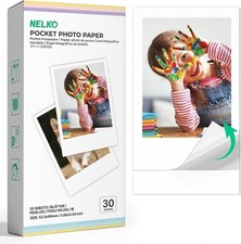 2x3 Premium Sticky-Backed Photo Paper, 30-Pack Photo Paper, White picture