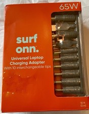 ONN ADS-65QI-19A-2 65W Universal Laptop Charger with 10 Interchangable Tips picture