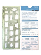 IBM FLOWCHARTING TEMPLATE - GX20-8020-1 U/M 010 - WITH SLEEVE - USED picture