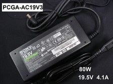 Genuine OEM PCGA-AC19V3 AC Power Adapter 19.5V 4.1A 80W for SONY Vaio Laptop picture