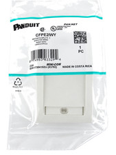 Panduit CFPE2IWY 2-Port Mini-Com Faceplate, Executive Series, Off-White ~STSI picture