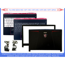New For MSI GE63 MS-16P1 MS-16P3 GP63 LCD Cover/Front Bezel/Palmrest/Hinges Lot picture