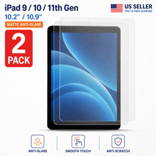 iPad 9 10 11th Gen Matte Paper Feel Screen Protector Anti-Glare Drawing Writing picture