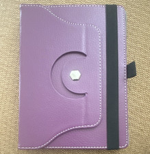 Purple/Gray Tablet Folio Stand Case Cover with Integrated Stand picture