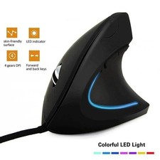 Ergonomic Mouse Optical Vertical Mice 6 Keys USB Wireless 2.4GHz 1200DPI For PC picture