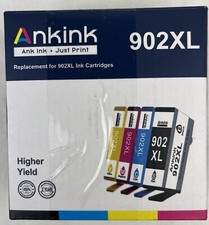 For HP 902XL HIGHER YIELD Ink Cartridges Ankink 4-Pack Sealed picture