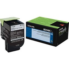 Original Lexmark 80C1HK0 Black Toner. New Sealed Box, We Ship Fast picture