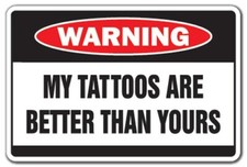 Warning My Tattooes Are Better Mousepad Computer Mouse Pad  7 x 9 picture
