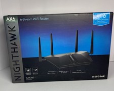 NETGEAR Nighthawk AX6 6 Stream Wi-Fi Router AX4300 RAX45-100NAS Open Box Unused picture