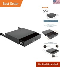 Durable 2U Lockable Drawer for Network Equipment - Easy Installation Included picture