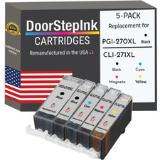 DoorStepInk Compatible Ink Cartridges for Canon PGI-270XL Black and Color-USA picture
