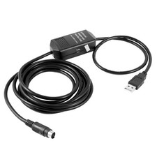 1 Pcs 3m/9.8ft Black USB to RS422 PLC Adapter Programming Cable for USB-SC09 FX picture