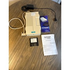 Vintage MicroSolutions Backpack CD-Rewriter External Drive Beige Bundle Works picture
