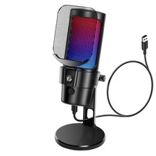 VCOM Gaming USB Microphone With Stand And RGB picture