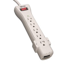 TRIPP LITE SUPER6TEL Datacom Surge Protector,7 Outlet,Gry 5JK41 picture
