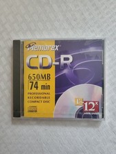 Sealed Memorex CD-R 650 MB 74 Min Recordable Compact Disc 1X 12X Write Speed picture