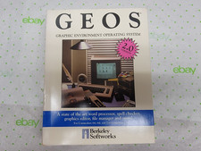 GEOS 2.0 BERKELEY SOFTWORKS WITH BOX MANUALS DISKS 1988 COMMODORE 64 128 picture