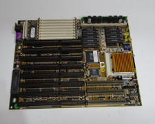 Vintage 486 Socket 3 PCI ISA AT Motherboard SiS 85C407 + CPU + RAM picture
