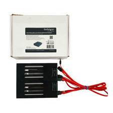 StarTech SATSASBAY425 4-Bay 2.5 Mobile Rack Backplane SAS SATA 5.25 Bay Black picture