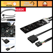 USB 2.0 Header Internal Hub Splitter, 9Pin USB Extension 4 Ports Adapter picture