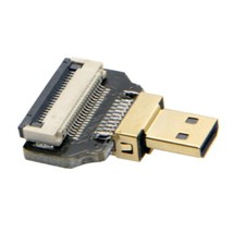 FPC Ribbon Flat HDTV Cable CYFPV Micro HDMI Mini HDMI 90 degree Adapter 5cm-80cm picture