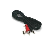 3.5mm Stereo Jack M to Dual RCA M 6FT Cable Audio picture