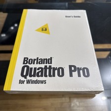 SEALED Borland Quattro Pro 5.0 For Windows Users Guide Vintage picture