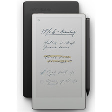 reMarkable Paper Pro Move with Marker Plus and Black Leather Book Folio picture