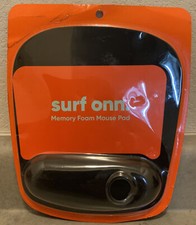 Surf ONN Memory Foam Nonskid Rubber Backed Black Mouse Pad New in Package picture