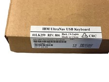 SK-8845CR 01LK259 New Genuine Lenovo IBM UK ENGLISH ULTRANAV USB KEYBOARD BLACK picture