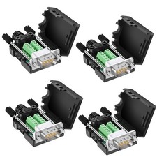 DB9 Breakout Connector (4 ), DB9 Solderless Connector RS232 D-SUB Serial Adap... picture