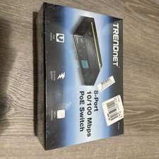 TRENDnet 8-Port 10/100 Mbps PoE Switch, specifically model TPE-S44 NEW, SEALED picture
