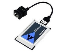 Linksys PCMCIA 10/100 Fast Ethernet LAN PC Card PCMPC100 with New Dongle Cable picture