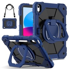 For iPad A16 11th Generation 11 inch 2025 Heavy Duty Rugged Case Rotating Stand picture
