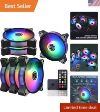 Vivid DS 120mm ARGB Cooling Fans with Controller - 6-Pack High Airflow Kit picture