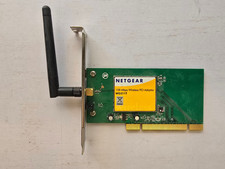 NETGEAR WG311T 32-bit 108Mbps Wireless PCI Adapter Card V1H4 W/Antenna picture