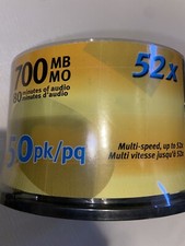 Cd-r NEXXTECH CD-R 50 Pack 700MB 80min Blank Recordable Burnable CDs New Sealed picture