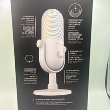 Razer Seiren V3 Chroma 32‐Bit DSP RGB USB-C Microphone In White Nib Review Unit picture