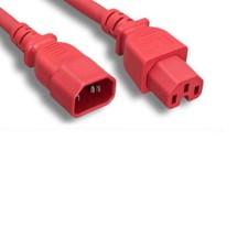 6' Red Power Cable for HP HPE Aruba X371 JL760A Power Supply JumperCord to PDU picture