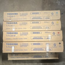 Genuine Toshiba T-FC28 Toner Set (8 Cartridges) 2C 2Y 2M 2K OEM e-Studio  picture